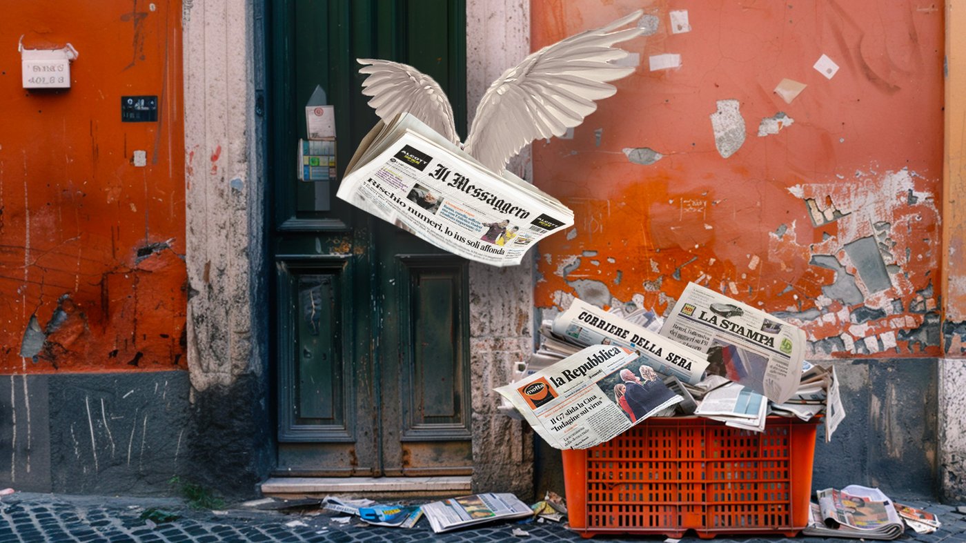 GIORNALI: la nuova linea editoriale del Messaggero indica a Corsera, Repubblica e Stampa come invertire la rotta sul crollo delle vendite