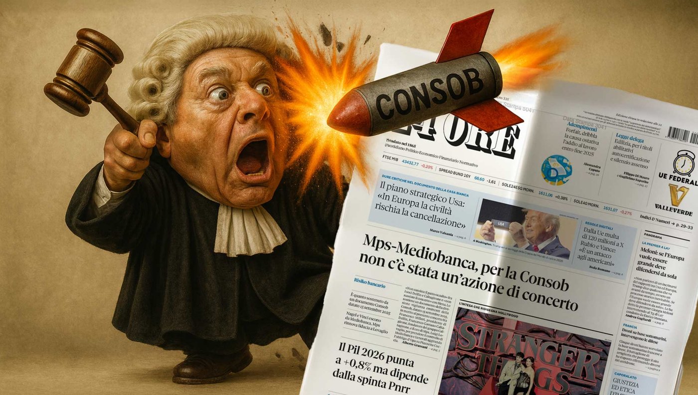 Se la CONSOB ha già “assolto” Caltagirone, Milleri e Lovaglio, ora c’è un boomerang contro la Procura milanese